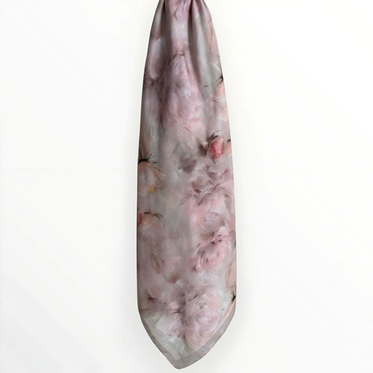 Mirage Floral Hijab- Pastel Pink