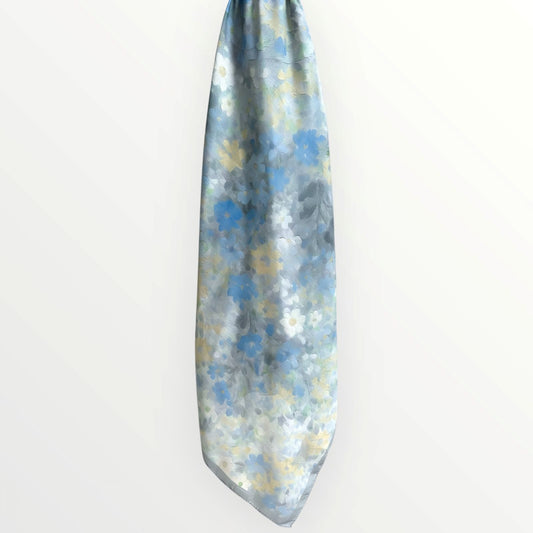 Mirage Floral Hijab-Azure