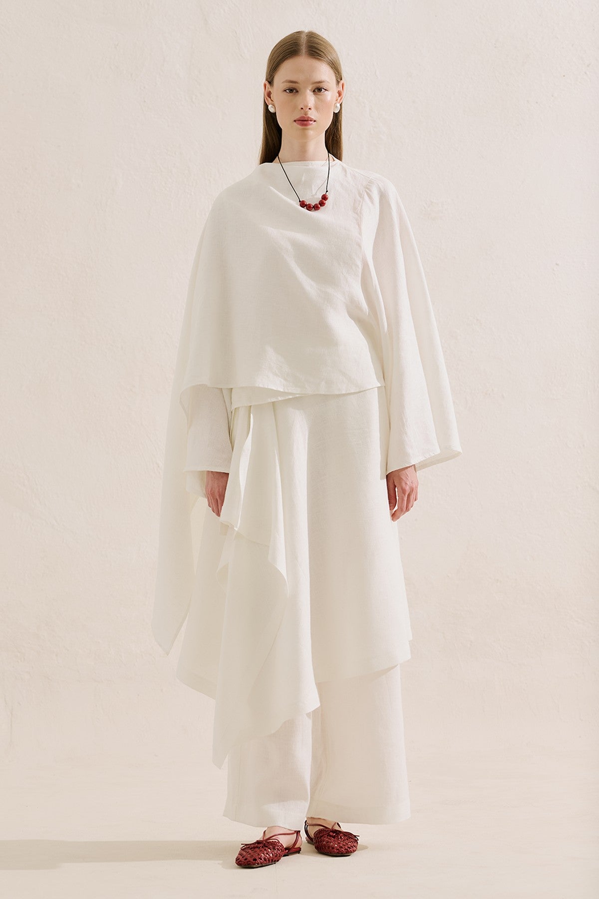 Sorrento Long Linen Blouse