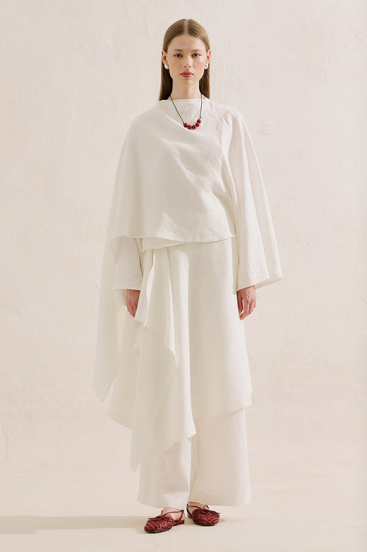 Sorrento Long Linen Blouse