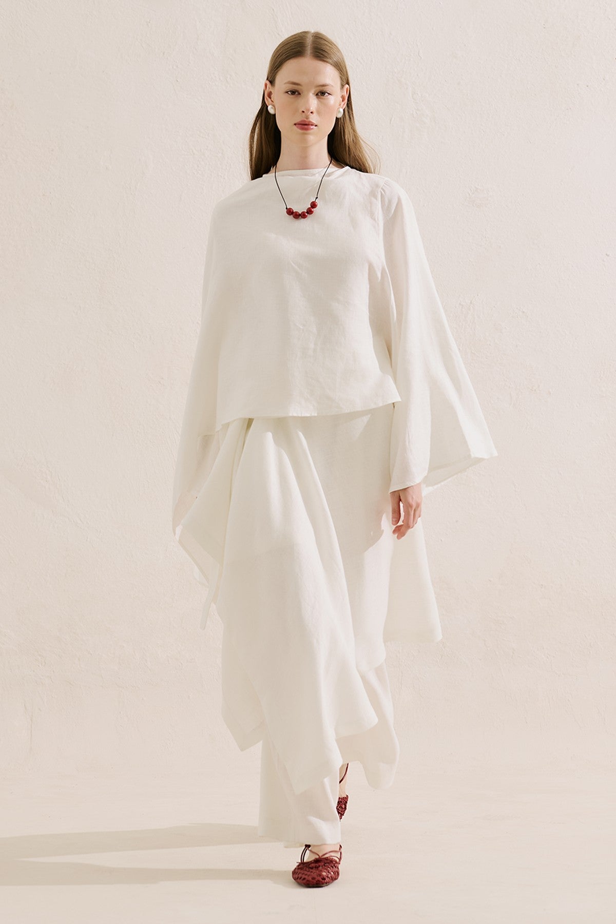 Sorrento Long Linen Blouse