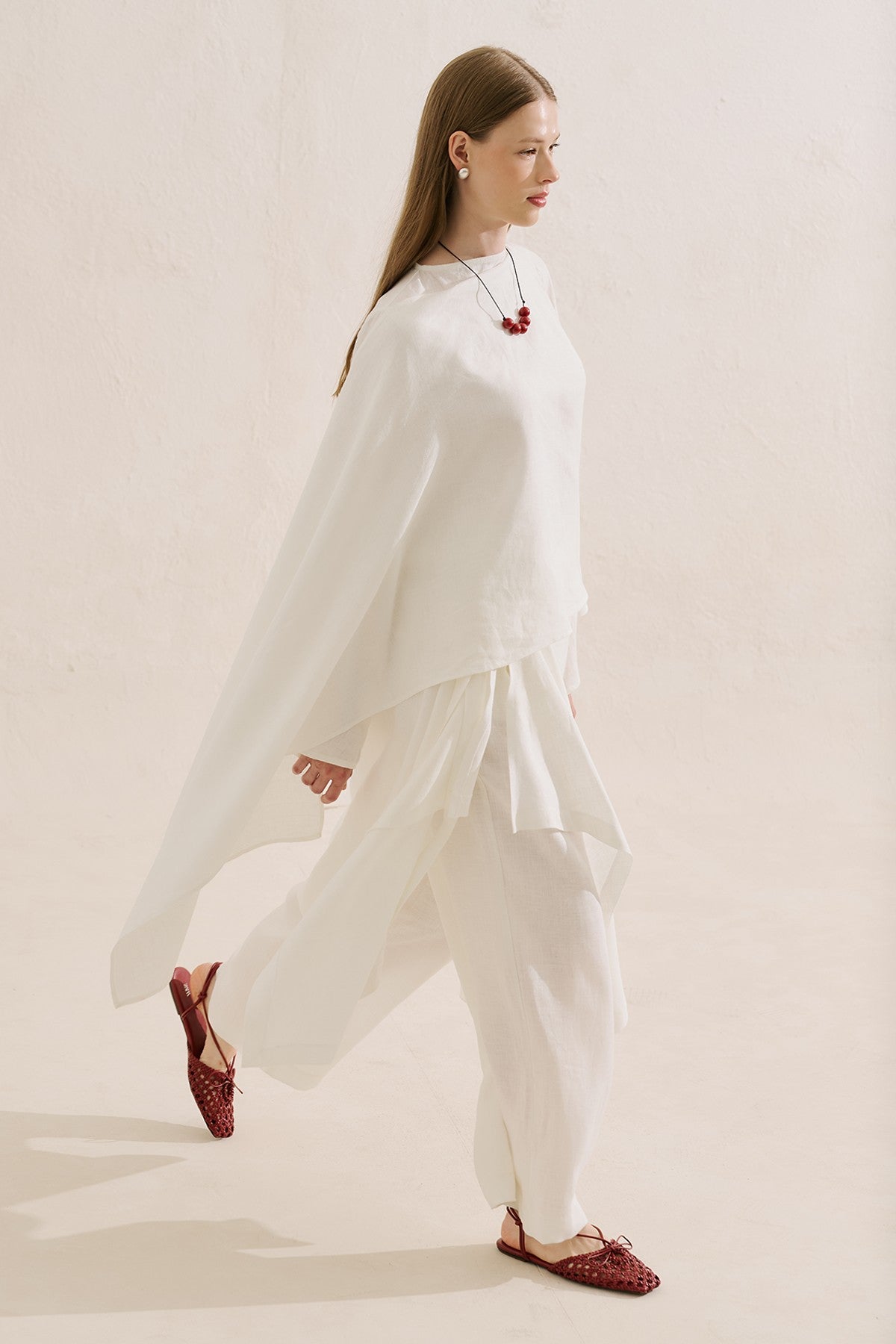 Sorrento Long Linen Blouse