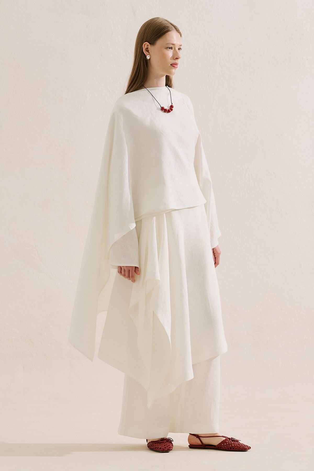 Sorrento Long Linen Blouse