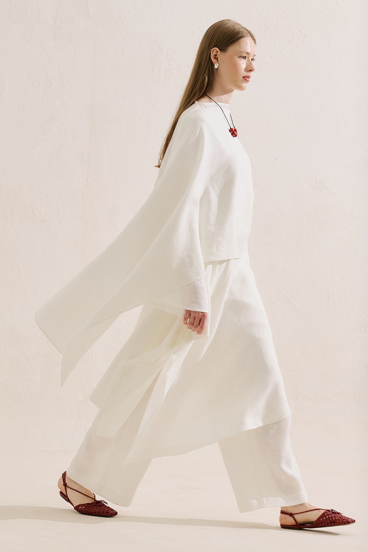 Sorrento Long Linen Blouse