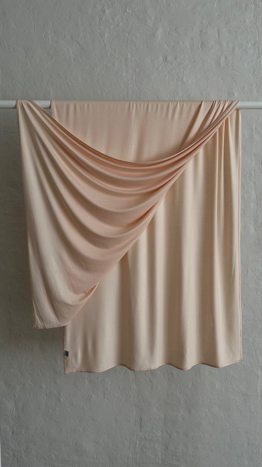 Bamboo Jersey Scarf - Soft Peach