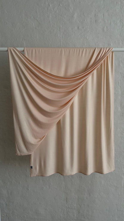 Bamboo Jersey Scarf - Soft Peach