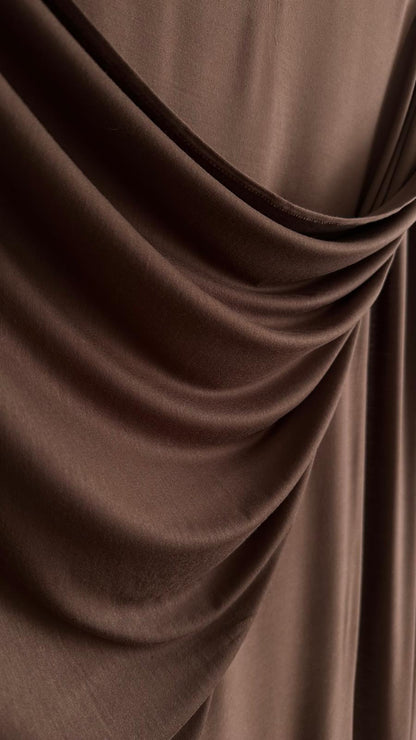 Bamboo Jersey Scarf - Chocolate Brown