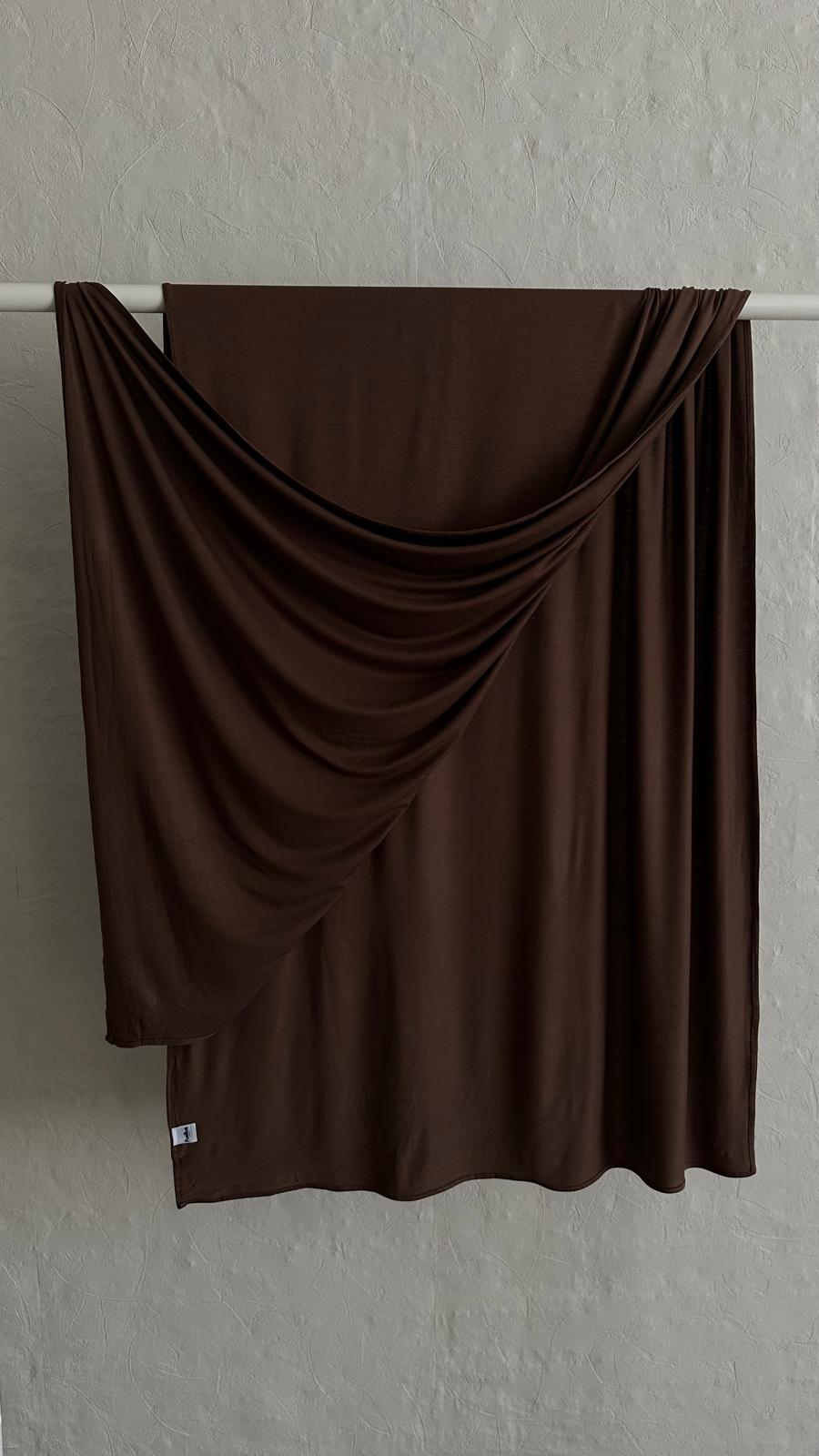 Bamboo Jersey Scarf - Chocolate Brown