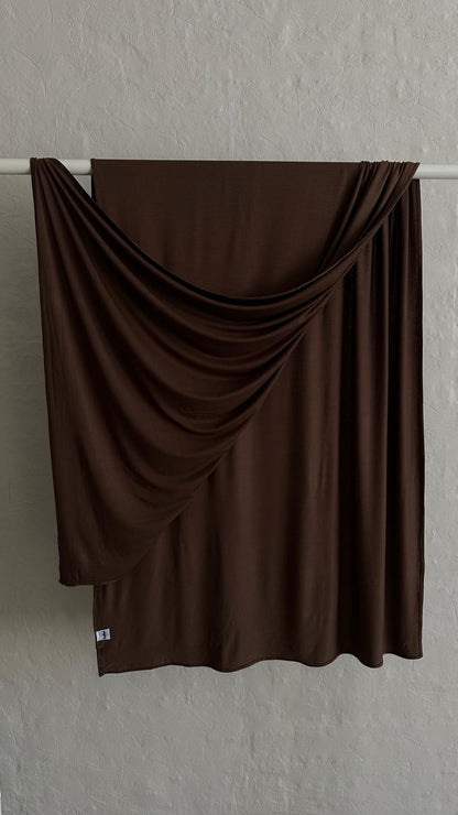 Bamboo Jersey Scarf - Chocolate Brown