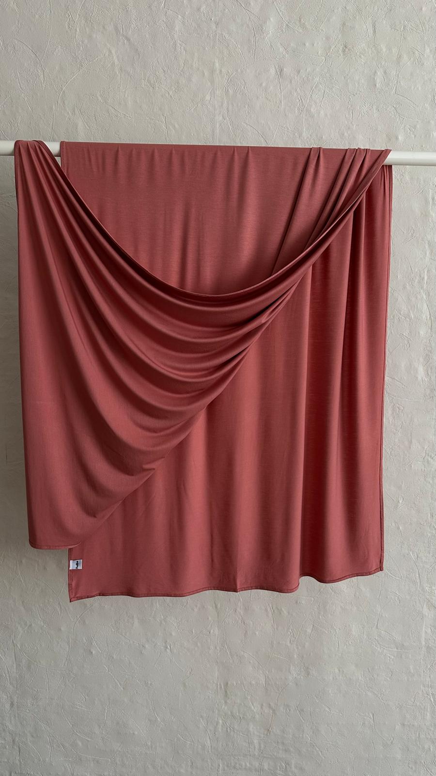 Bamboo Jersey Scarf - Terracotta Blush