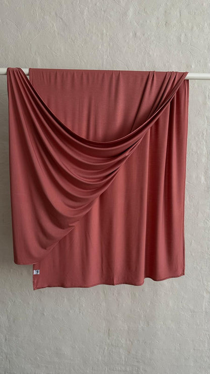 Bamboo Jersey Scarf - Terracotta Blush