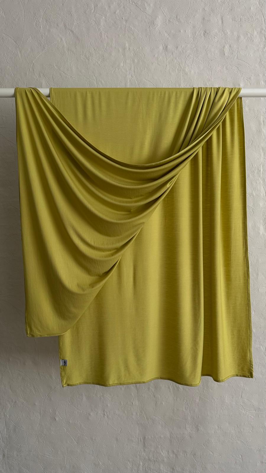 Bamboo Jersey Scarf - Chartreuse Green
