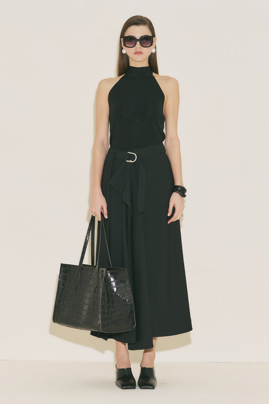 Salerno Asymmetric Maxi Skirt