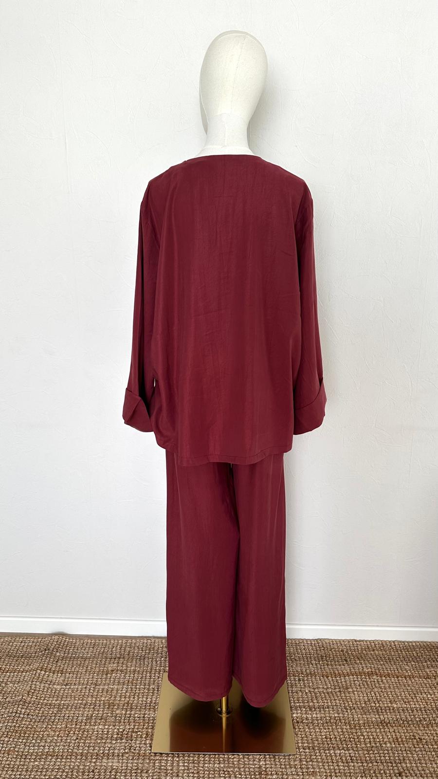 Louise Modal Shirt - Burgundy