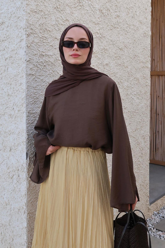 Elena Blouse - Brown