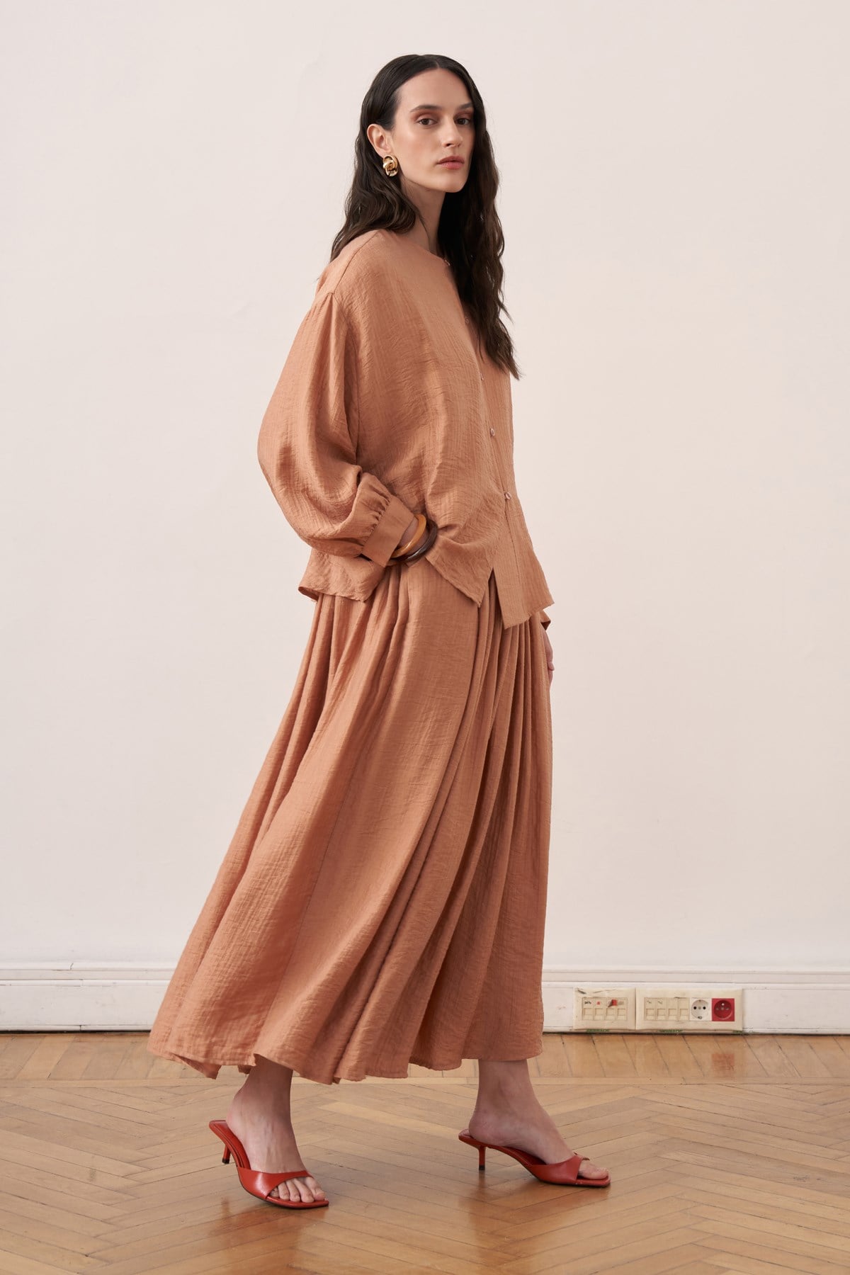 Almera 2-piece Maxi Skirt Set - Cinnamon