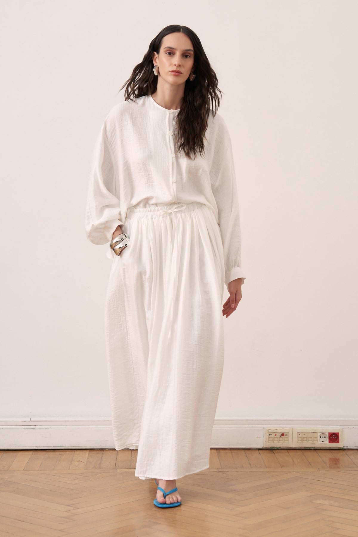 Almera 2-piece Maxi Skirt Set - Ecru