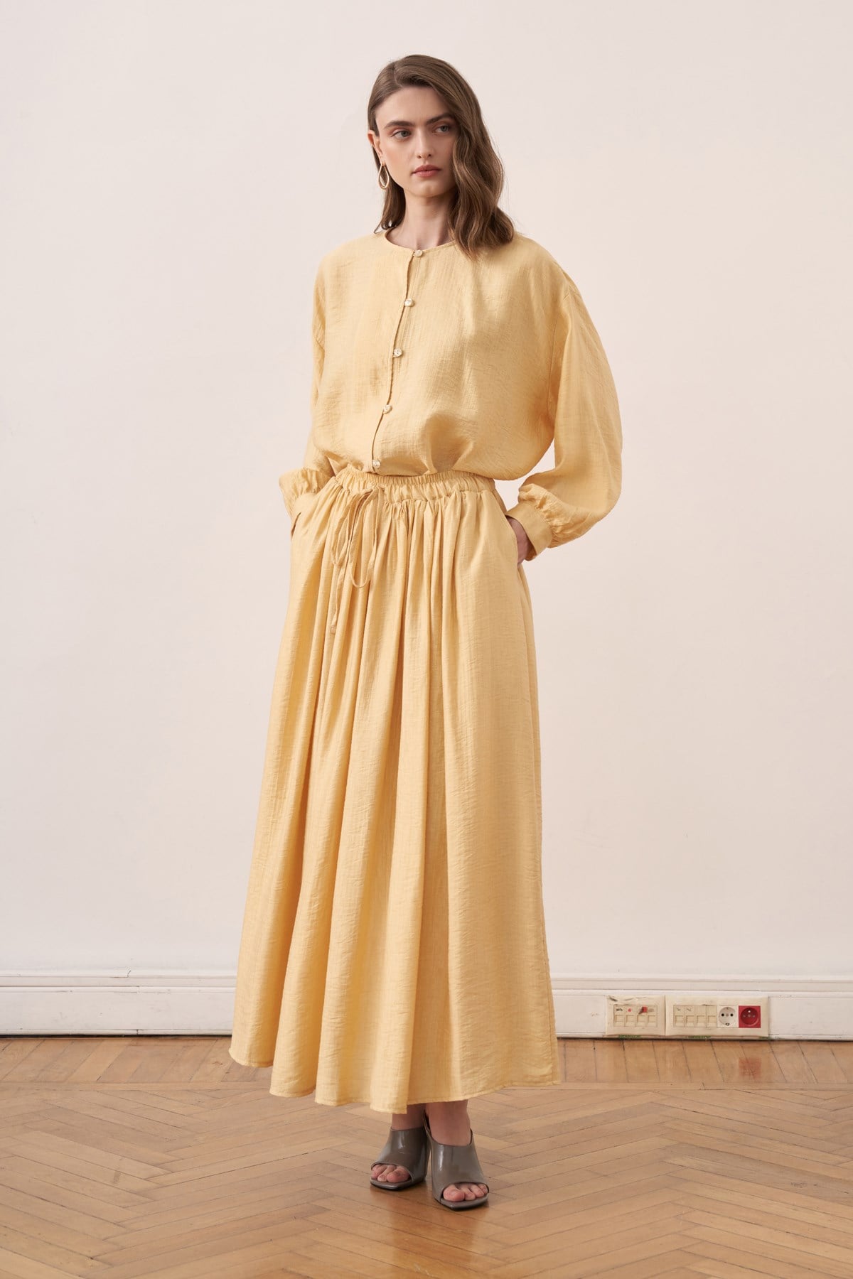 Almera 2-piece Maxi Skirt Set - Butter