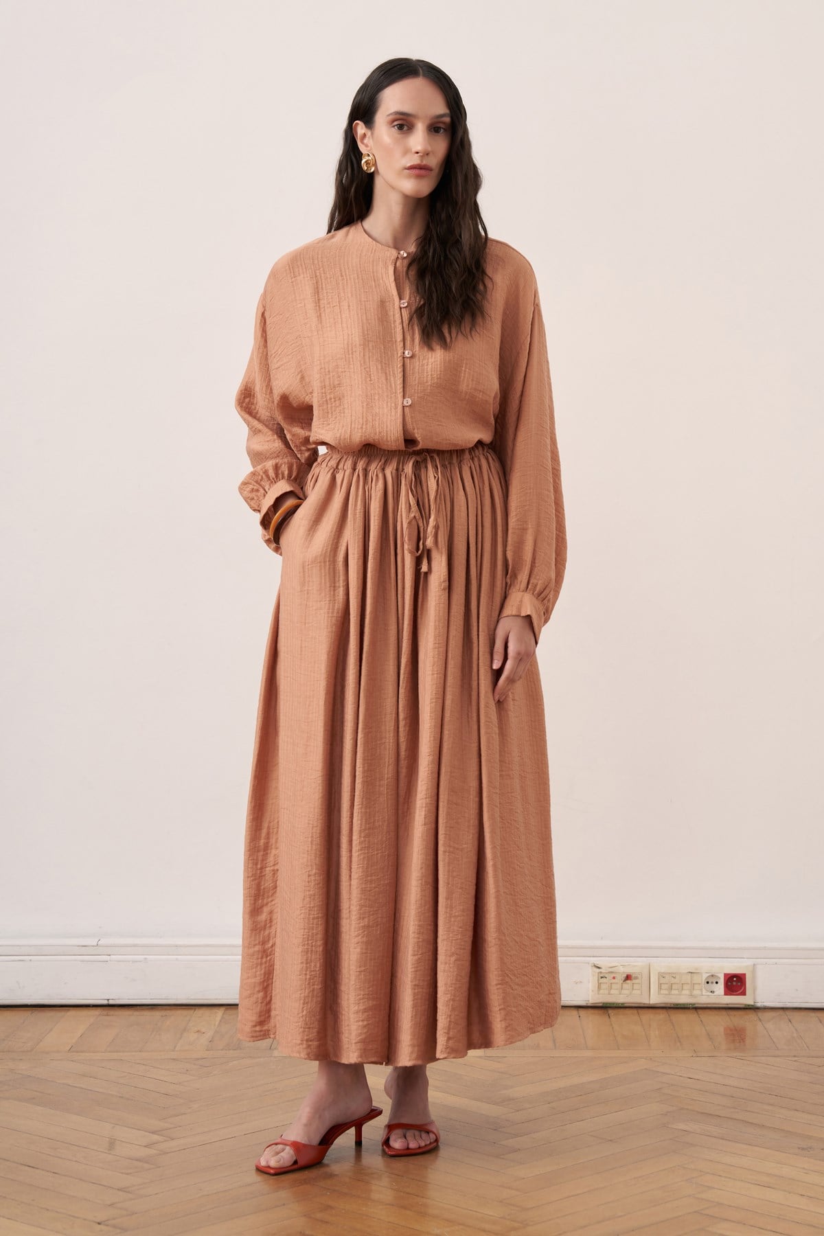 Almera 2-piece Maxi Skirt Set - Cinnamon
