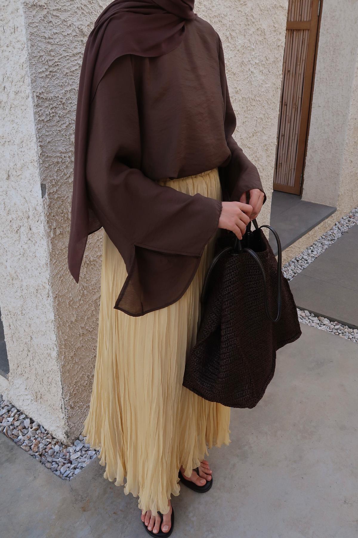 Zyra Blouse - Dark Brown