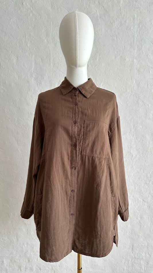 Cotton Shirt - Desert Brown