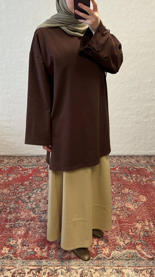 Cmfy Oversized Tshirt -Dark Brown