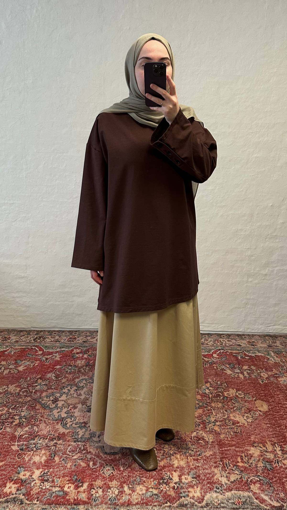 Cmfy Oversized Tshirt -Dark Brown