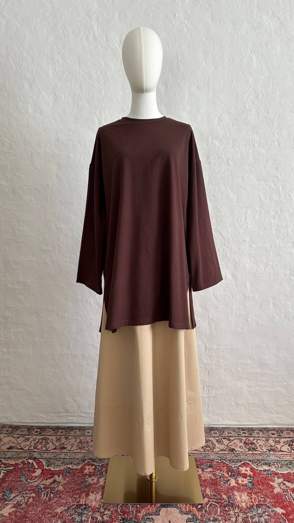 Cmfy Oversized Tshirt -Dark Brown