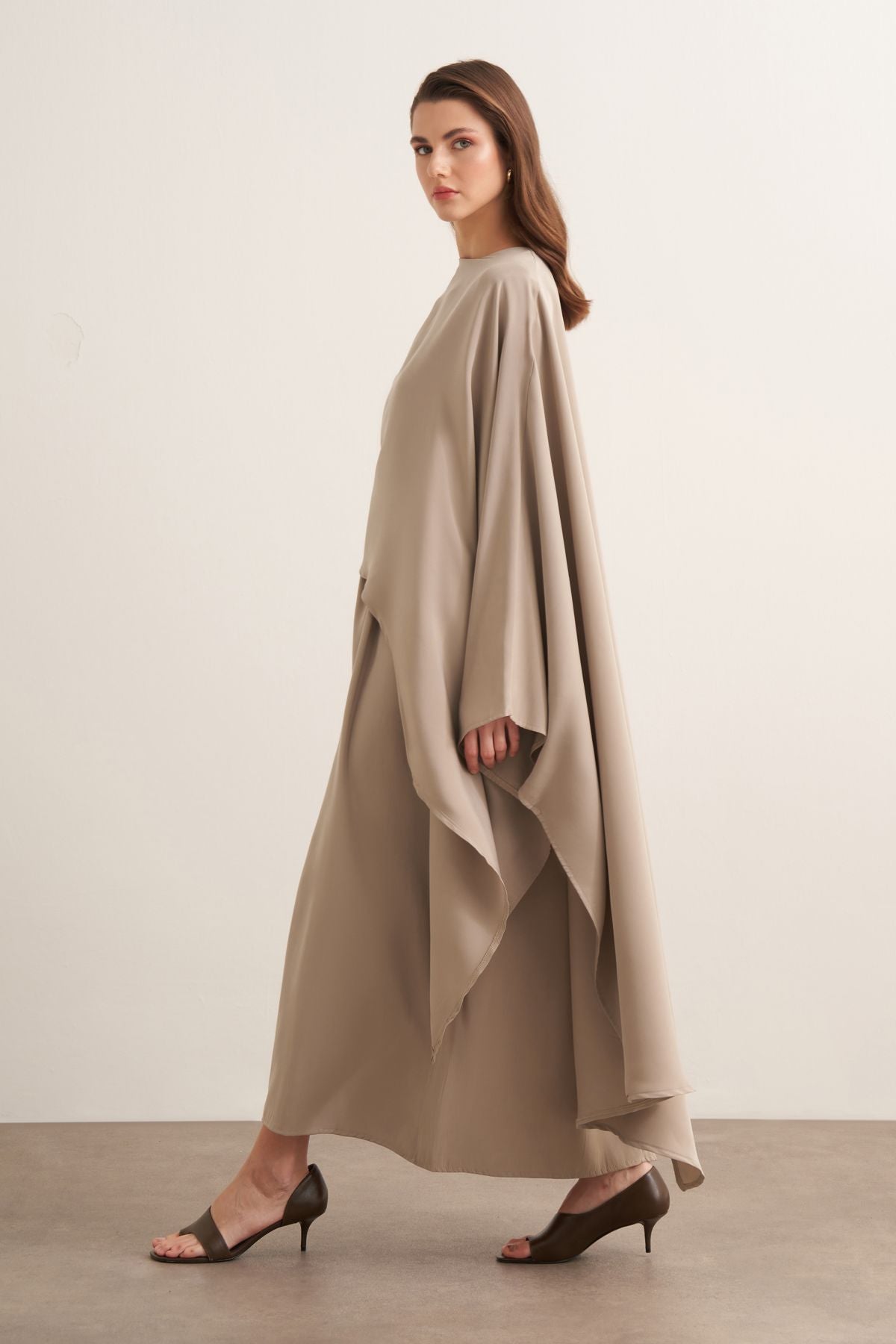 Novera 2-pieces Cupra Dress - Mink