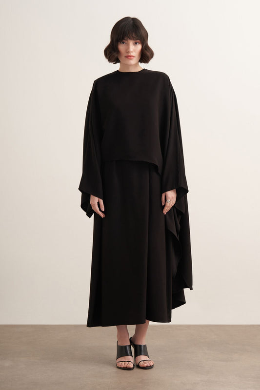 Novera 2-pieces Cupra Dress - Black