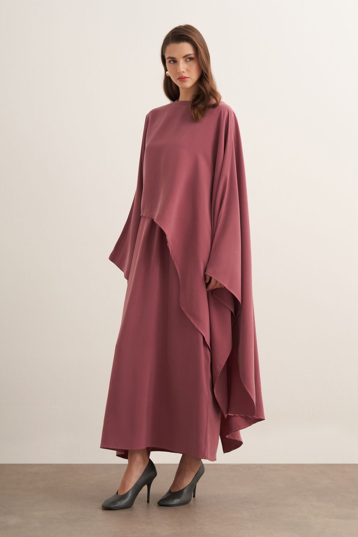 Novera 2-pieces Cupra Dress - Dusty Rose