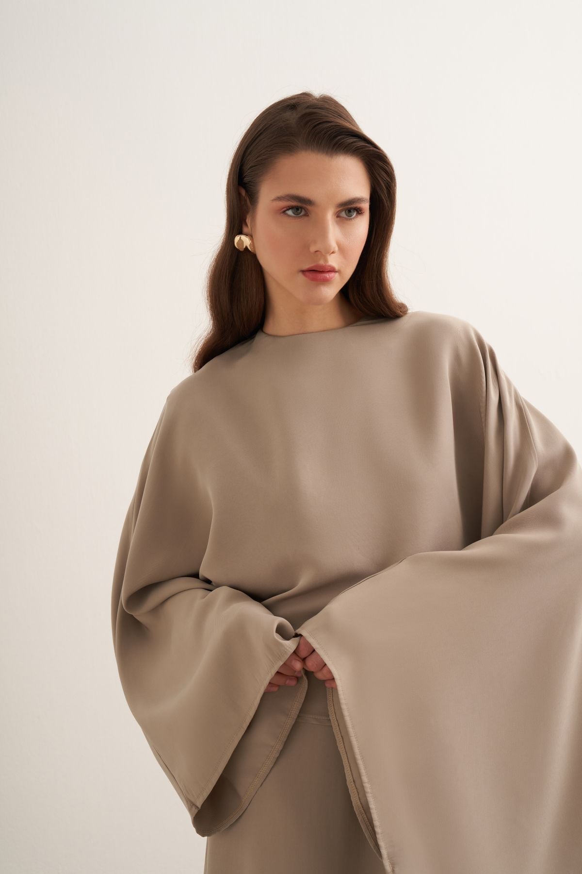 Novera 2-pieces Cupra Dress - Mink