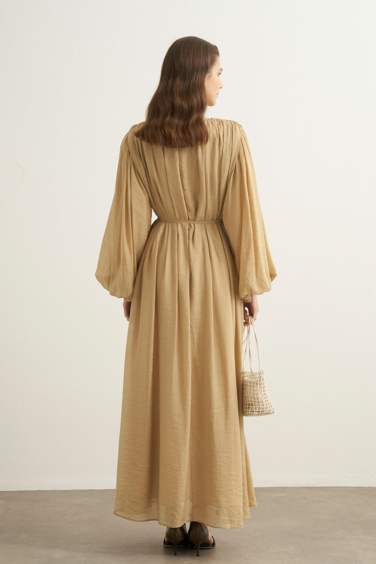 Calira Dress- Wheat Color