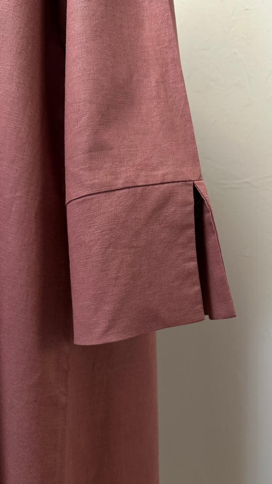 Firuz Linen Dress - Dusty Rose