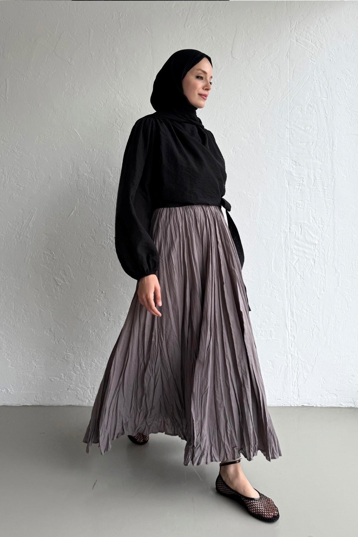 Terra Crush Skirt - Gray