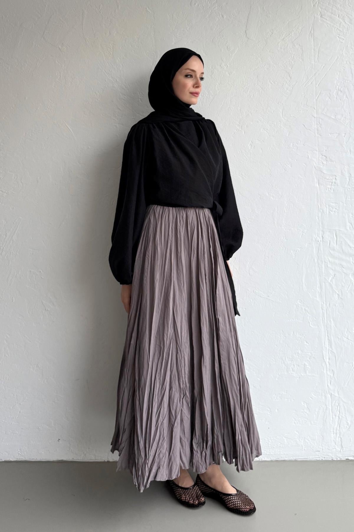 Terra Crush Skirt - Gray