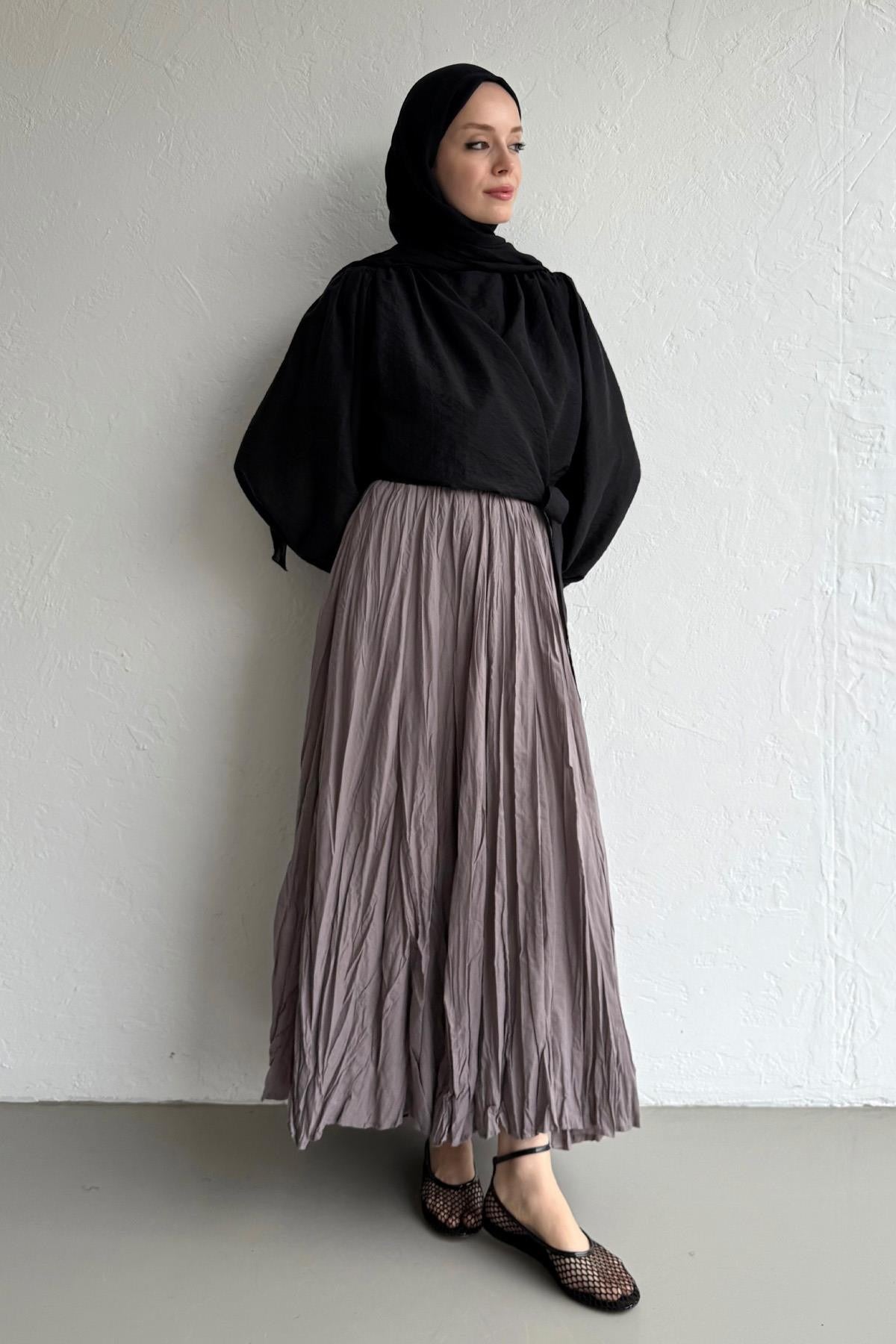 Terra Crush Skirt - Gray