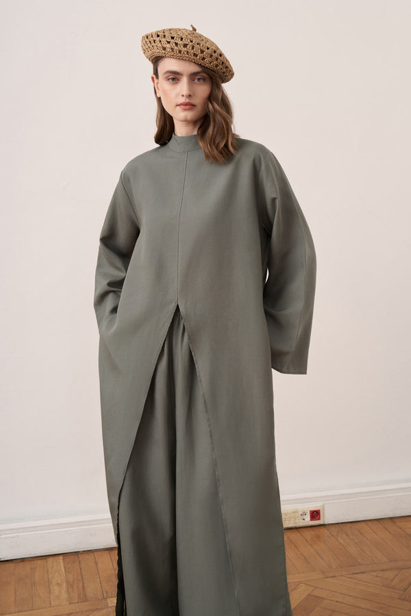 Marevia 2-piece Tunic & Pants Set - Green