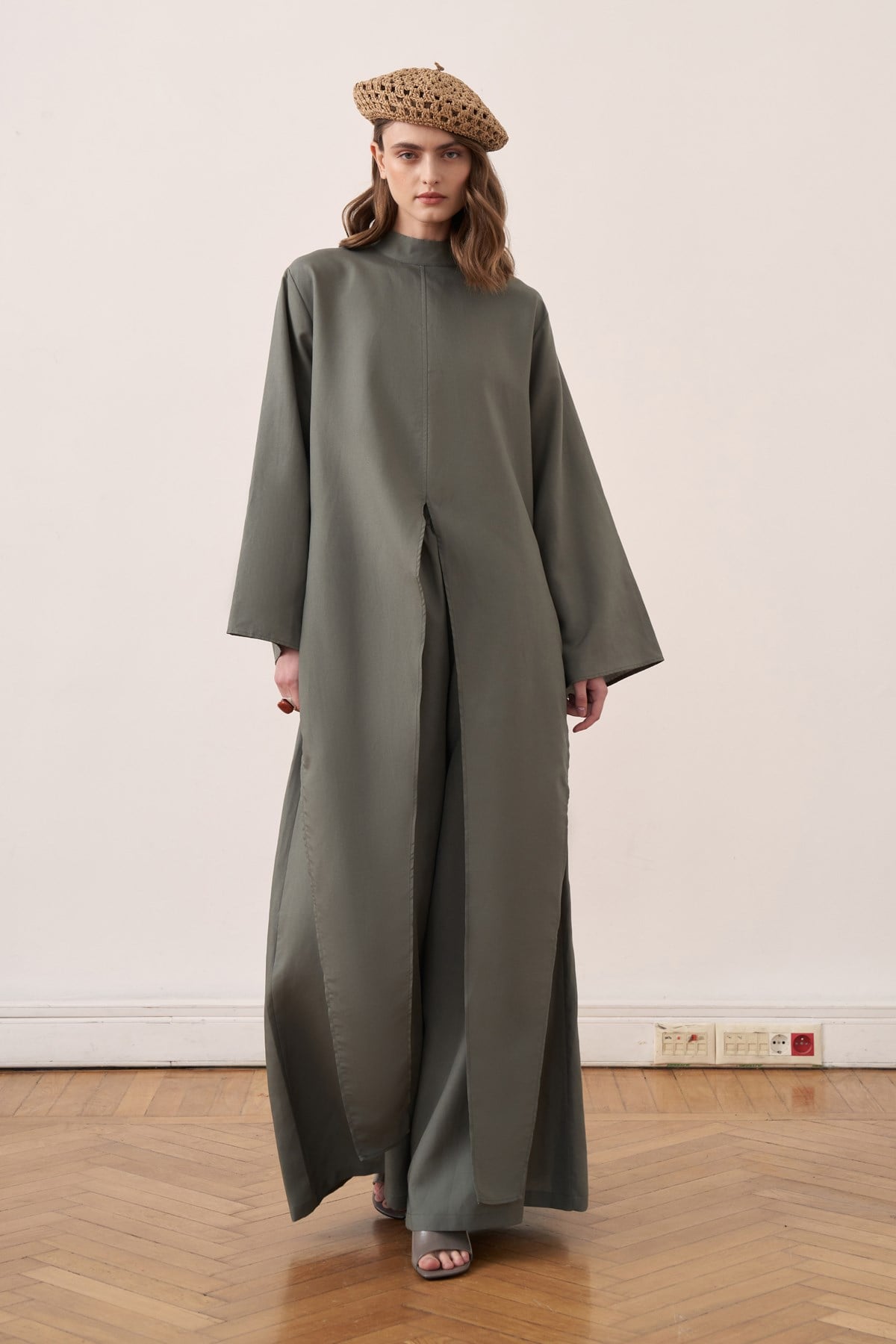 Marevia 2-piece Tunic & Pants Set - Green