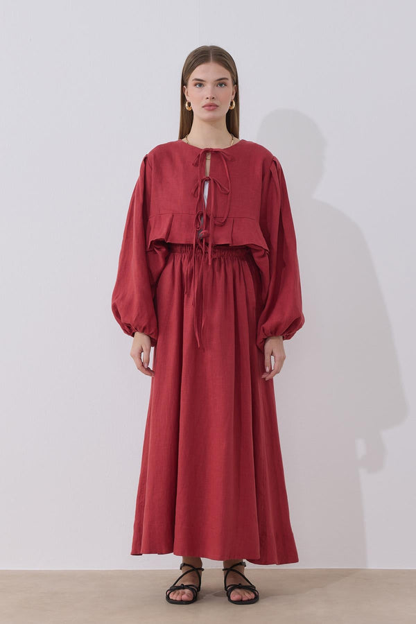 Nalu Linen Maxi Skirt