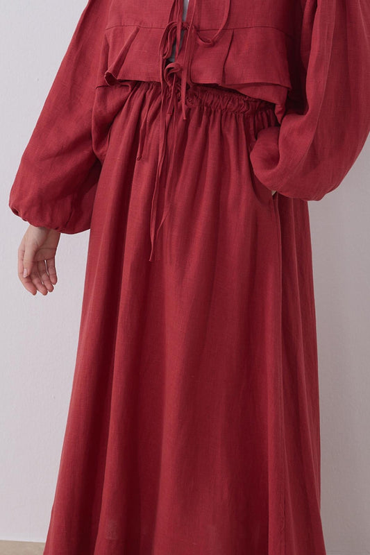 Nalu Linen Maxi Skirt