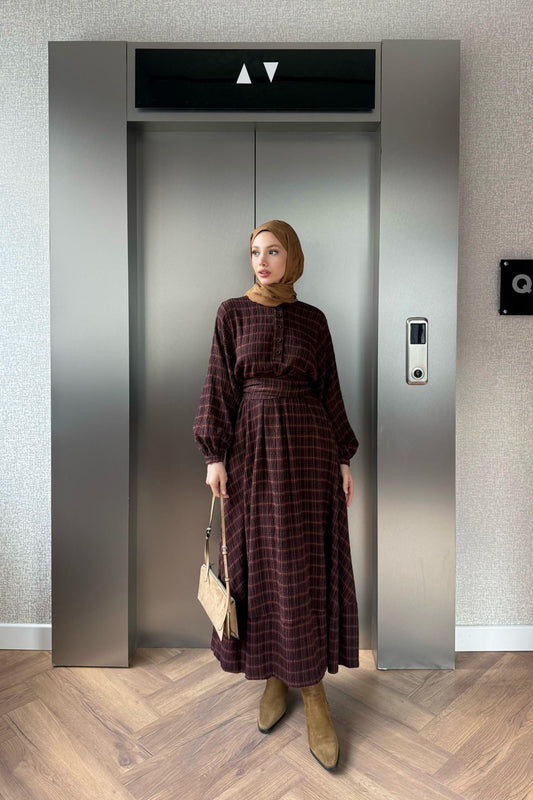 Diva Dress - Burgundy