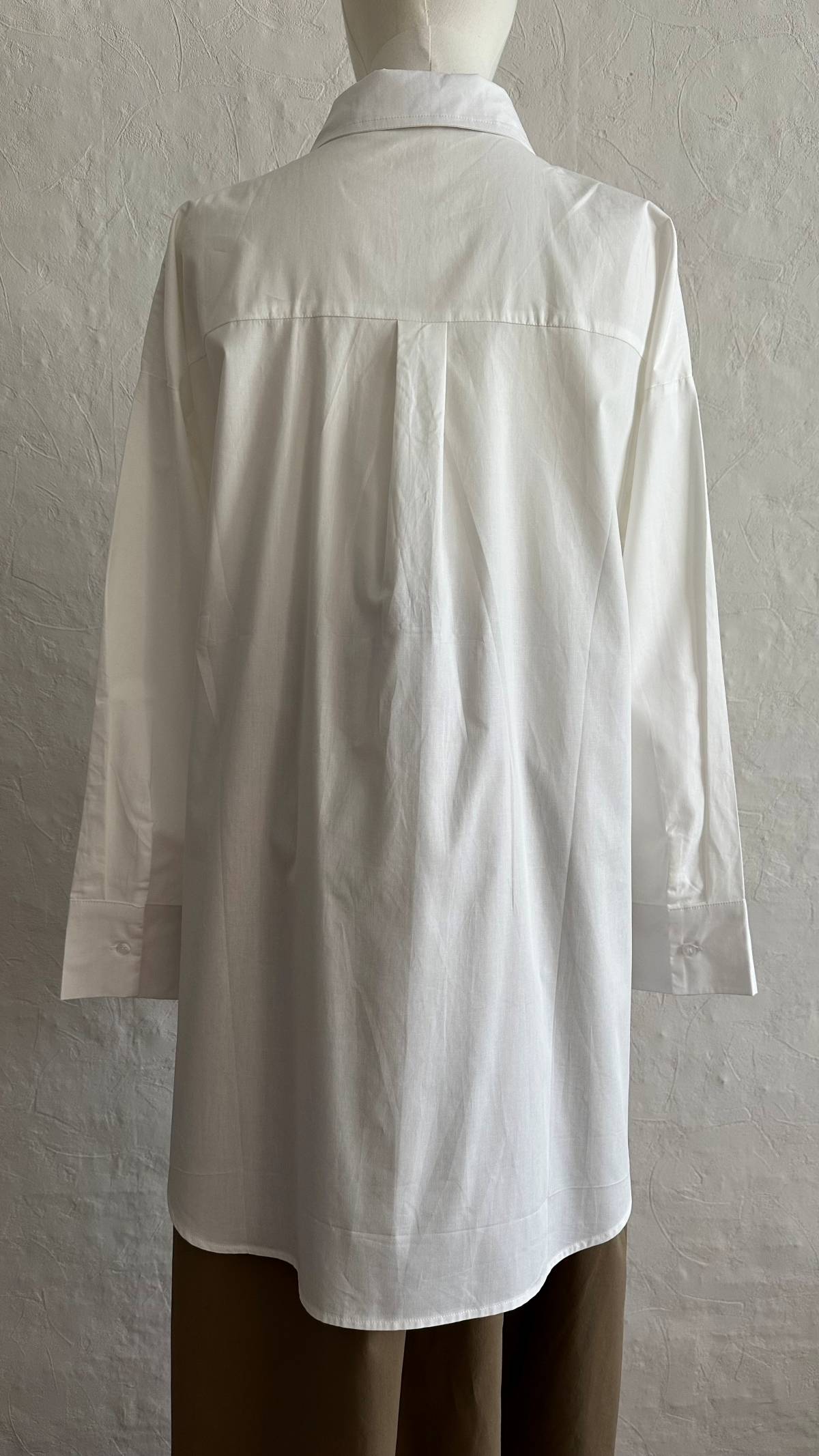Nora Poplin Cotton Shirt - White