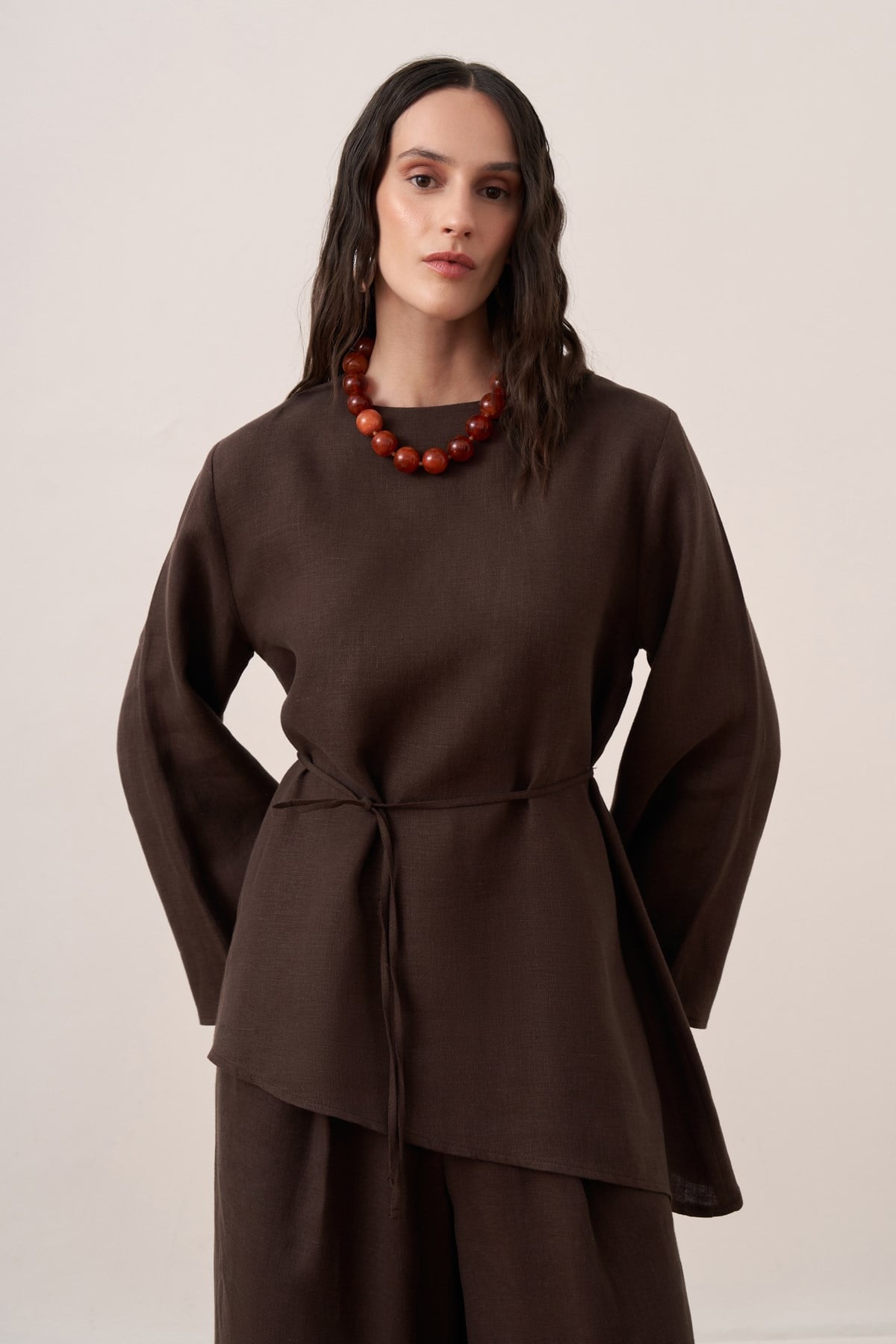 Orlena Blouse - Dark Brown