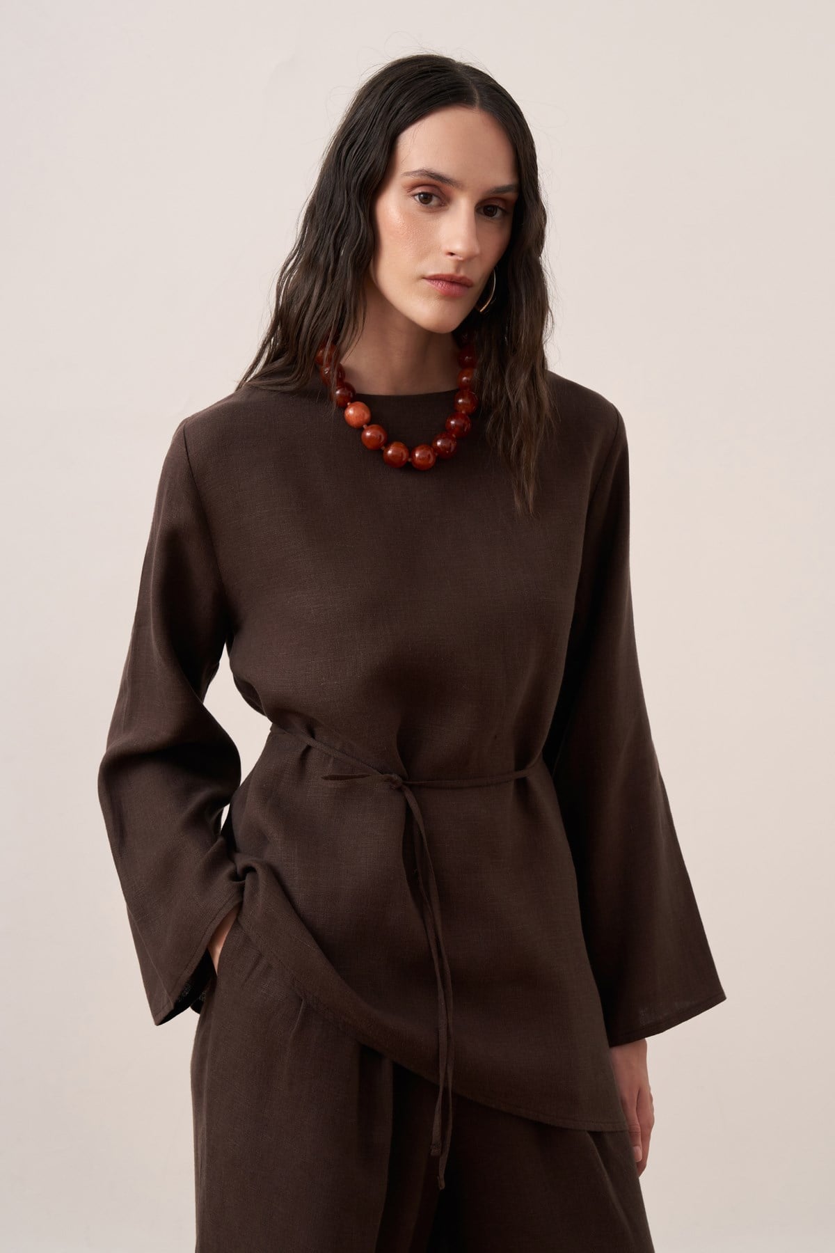 Orlena Blouse - Dark Brown