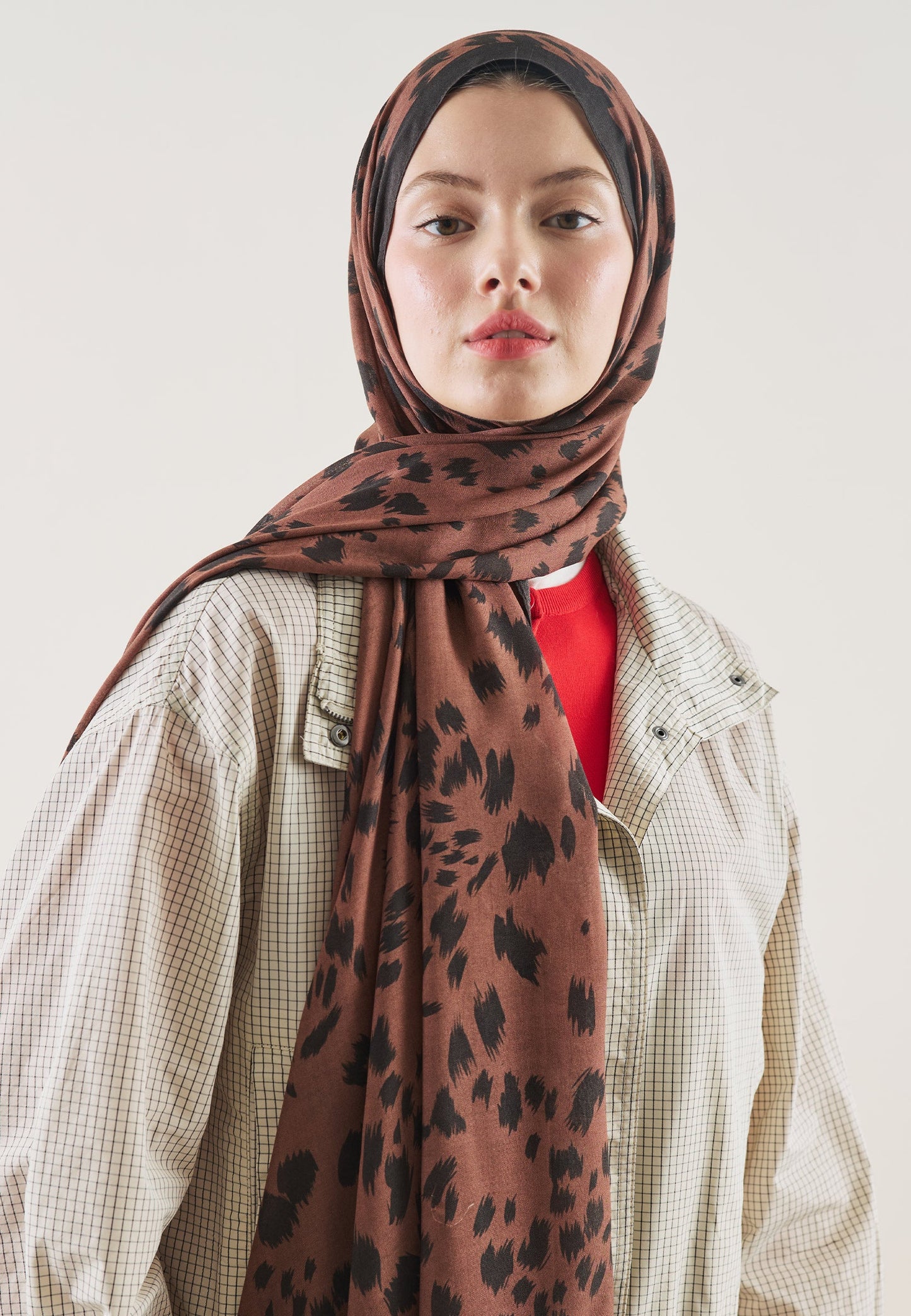 Cheetah Pattern Ramie Scarf
