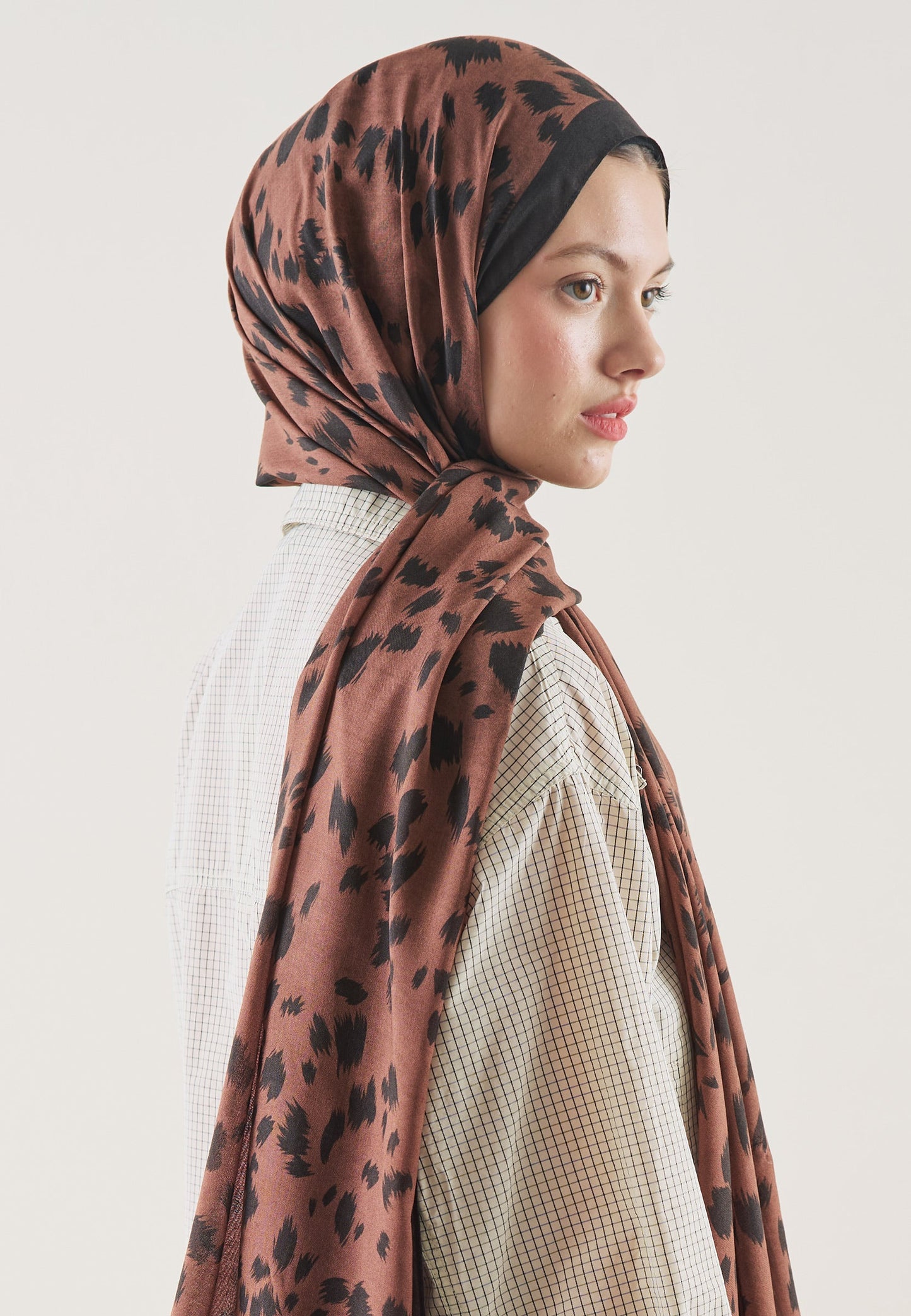 Cheetah Pattern Ramie Scarf