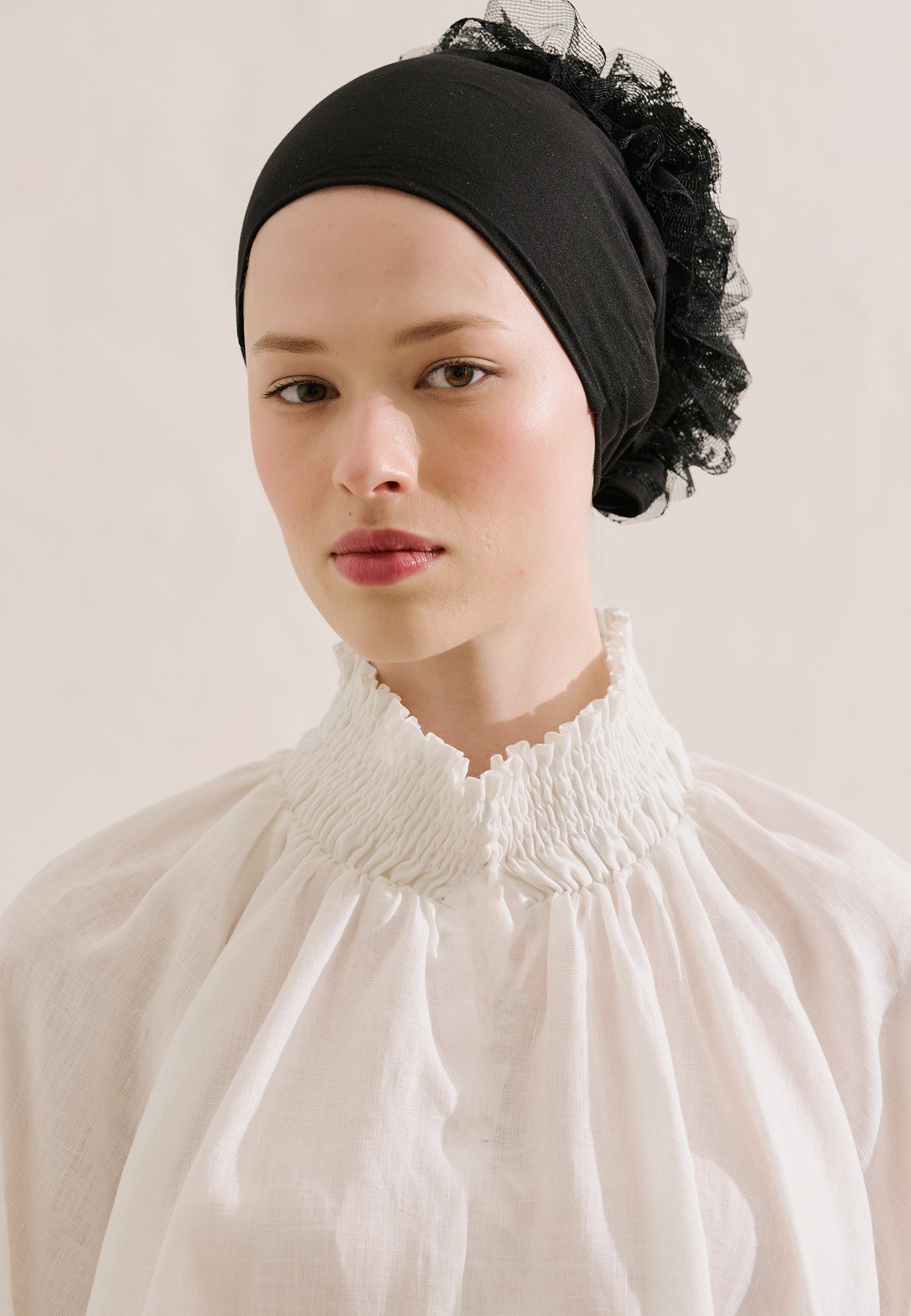 Lace Bun Bonnet