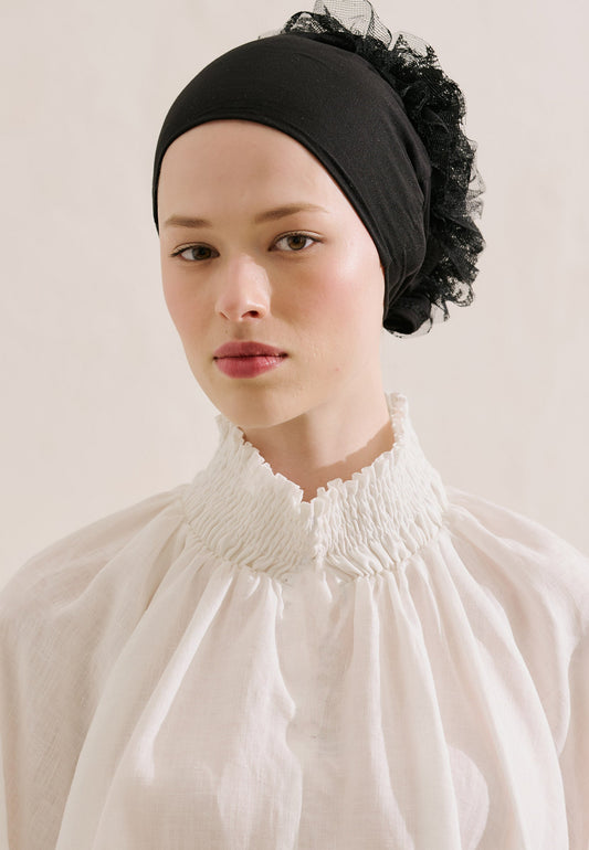 Lace Bun Bonnet