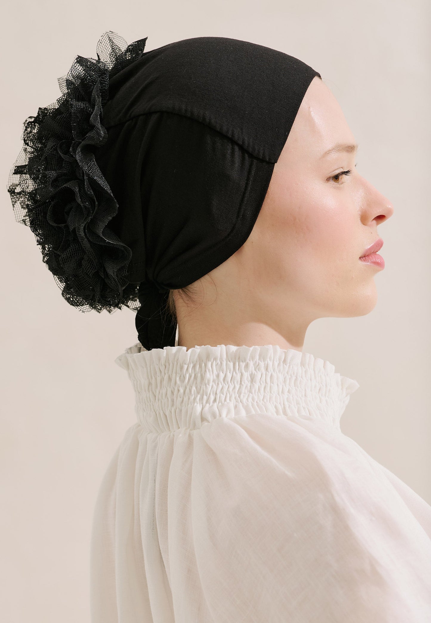 Lace Bun Bonnet